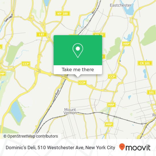 Dominic's Deli, 510 Westchester Ave map