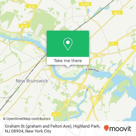 Graham St (graham and Felton Ave), Highland Park, NJ 08904 map