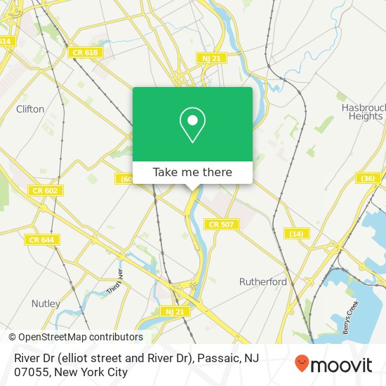 River Dr (elliot street and River Dr), Passaic, NJ 07055 map