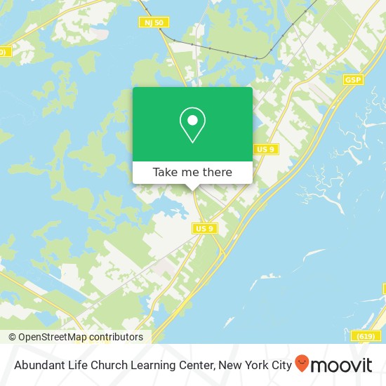 Mapa de Abundant Life Church Learning Center, 44 Route 50