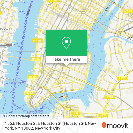 156,E Houston St E Houston St (Houston St), New York, NY 10002 map