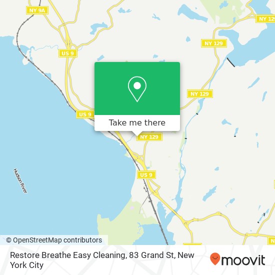 Mapa de Restore Breathe Easy Cleaning, 83 Grand St