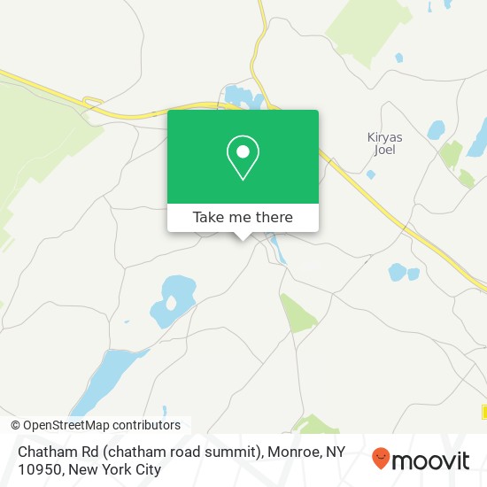 Chatham Rd (chatham road summit), Monroe, NY 10950 map