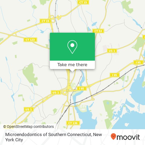 Microendodontics of Southern Connecticut, 10 Berkeley St map