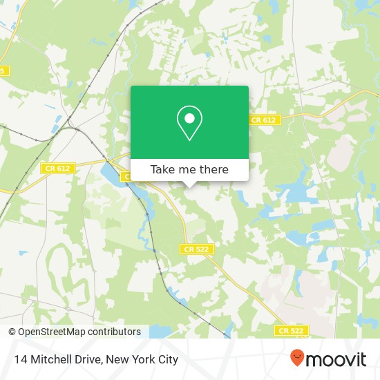Mapa de 14 Mitchell Drive, 14 Mitchell Dr, Monroe Township, NJ 08831, USA