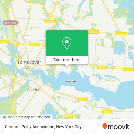 Cerebral Palsy Association, 102 Maple St map