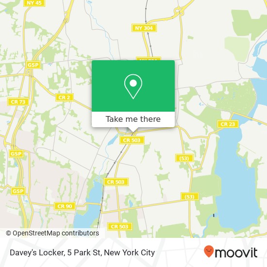 Davey's Locker, 5 Park St map