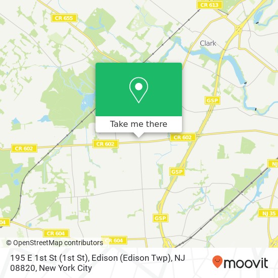 195 E 1st St (1st St), Edison (Edison Twp), NJ 08820 map