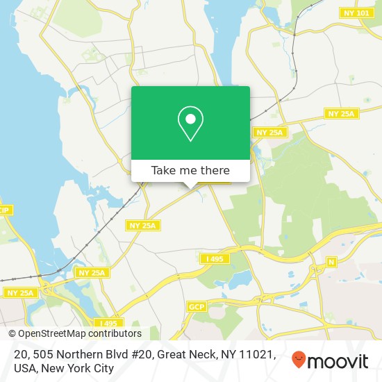 Mapa de 20, 505 Northern Blvd #20, Great Neck, NY 11021, USA