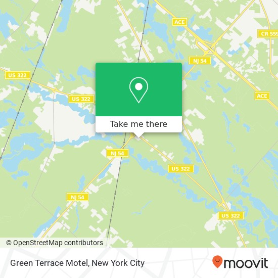 Mapa de Green Terrace Motel, 1005 Black Horse Pike