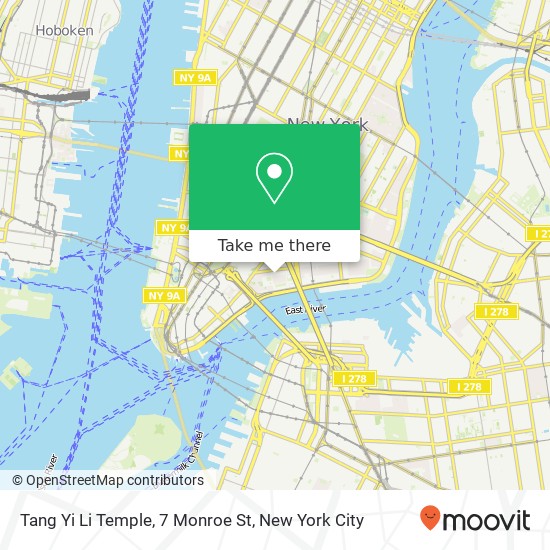 Mapa de Tang Yi Li Temple, 7 Monroe St