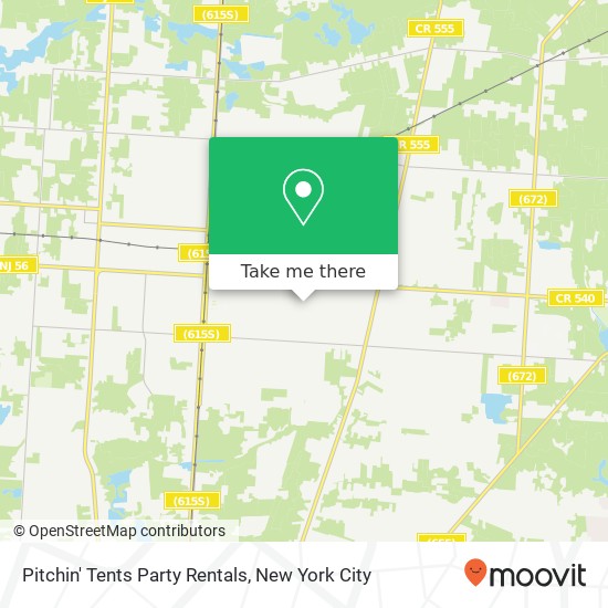 Mapa de Pitchin' Tents Party Rentals, Howard St