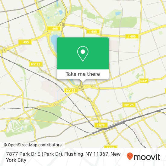 7877 Park Dr E (Park Dr), Flushing, NY 11367 map