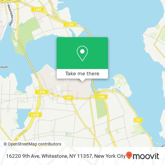 Mapa de 16220 9th Ave, Whitestone, NY 11357