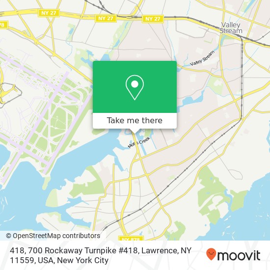 418, 700 Rockaway Turnpike #418, Lawrence, NY 11559, USA map