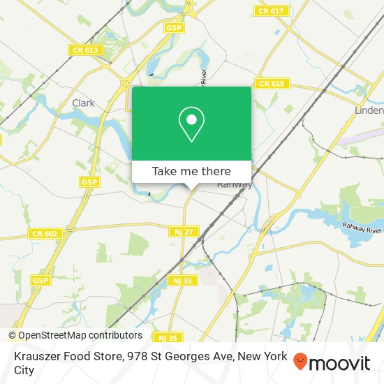 Mapa de Krauszer Food Store, 978 St Georges Ave