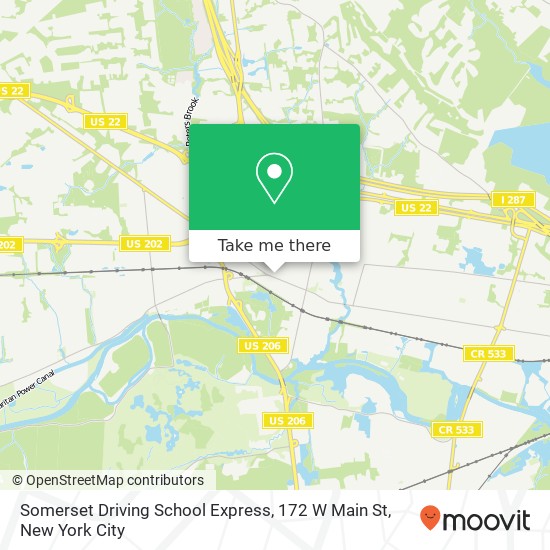 Mapa de Somerset Driving School Express, 172 W Main St