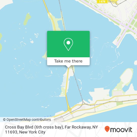 Mapa de Cross Bay Blvd (6th cross bay), Far Rockaway, NY 11693