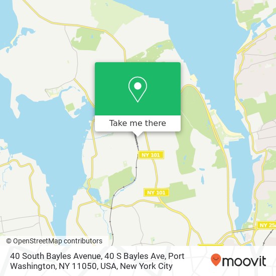 Mapa de 40 South Bayles Avenue, 40 S Bayles Ave, Port Washington, NY 11050, USA