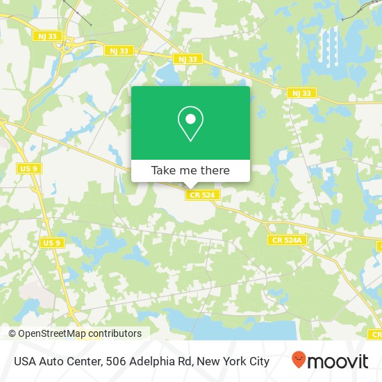 USA Auto Center, 506 Adelphia Rd map
