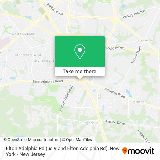 Elton Adelphia Rd (us 9 and Elton Adelphia Rd) map