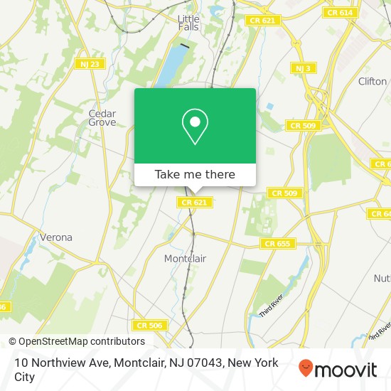 10 Northview Ave, Montclair, NJ 07043 map