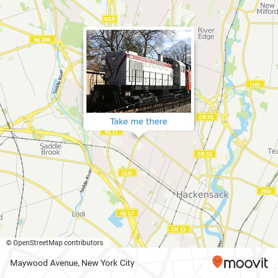 Maywood Avenue, Maywood Ave, Maywood, NJ 07607, USA map