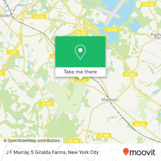 J F Murray, 5 Giralda Farms map
