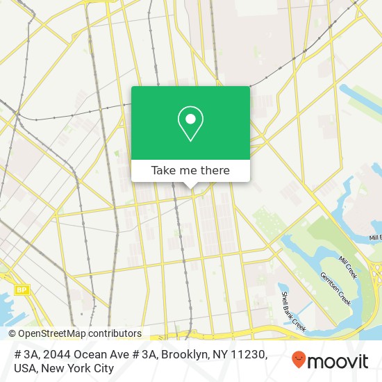 # 3A, 2044 Ocean Ave # 3A, Brooklyn, NY 11230, USA map