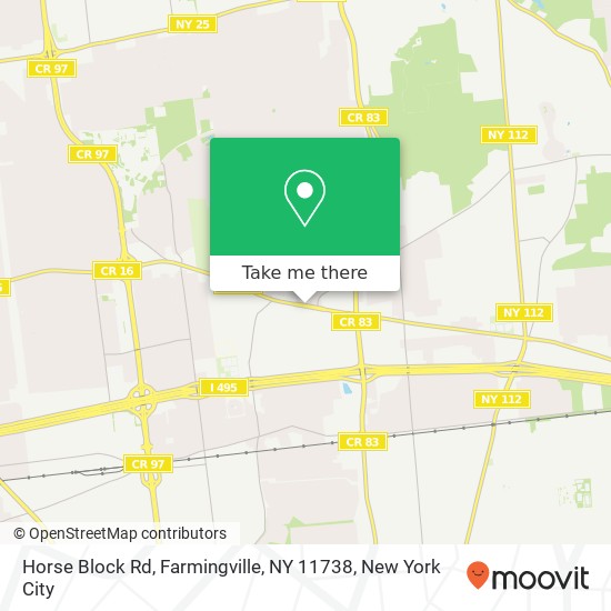 Mapa de Horse Block Rd, Farmingville, NY 11738