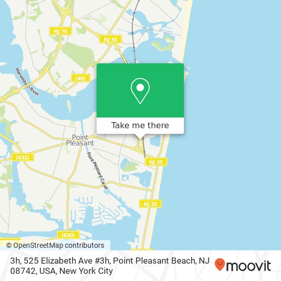 3h, 525 Elizabeth Ave #3h, Point Pleasant Beach, NJ 08742, USA map