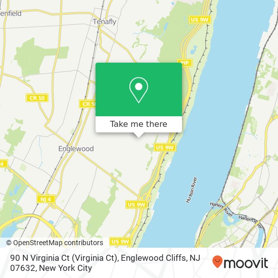 90 N Virginia Ct (Virginia Ct), Englewood Cliffs, NJ 07632 map