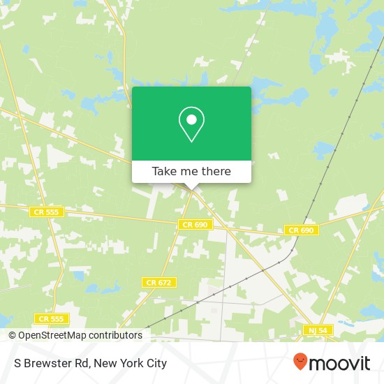 Mapa de S Brewster Rd, Vineland (Buena), NJ 08360