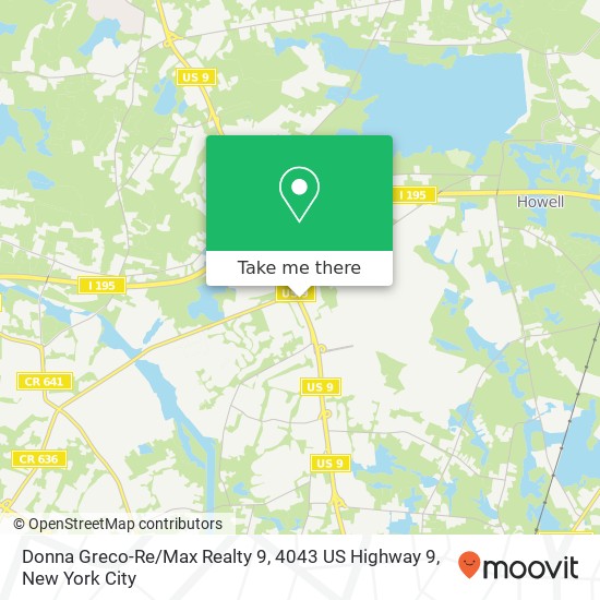 Donna Greco-Re / Max Realty 9, 4043 US Highway 9 map