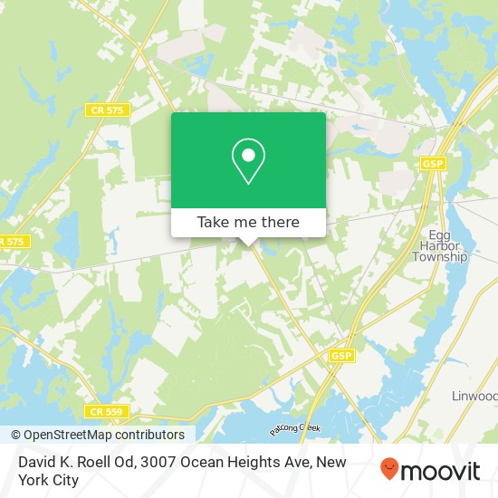 David K. Roell Od, 3007 Ocean Heights Ave map