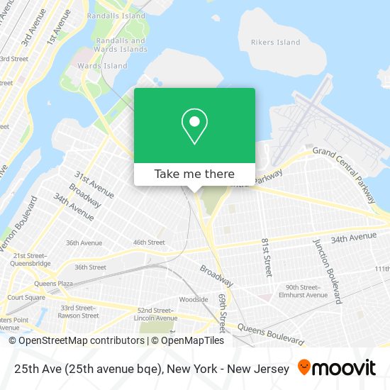 Mapa de 25th Ave (25th avenue bqe)