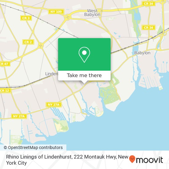 Rhino Linings of Lindenhurst, 222 Montauk Hwy map