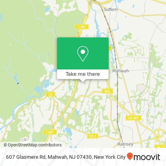 607 Glasmere Rd, Mahwah, NJ 07430 map