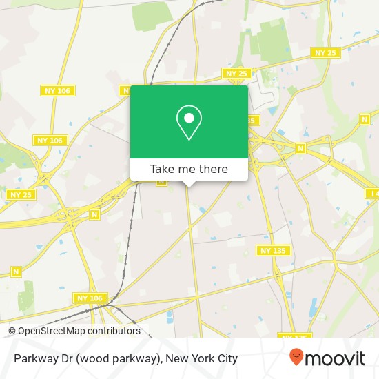 Mapa de Parkway Dr (wood parkway), Syosset (LAUREL HOLLOW), NY 11791