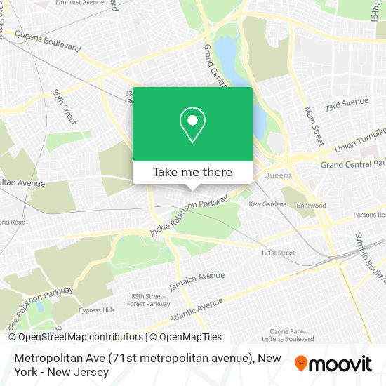 Metropolitan Ave (71st metropolitan avenue) map
