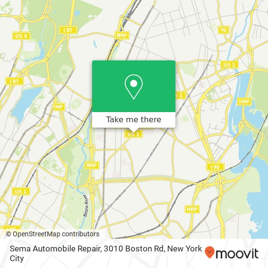 Mapa de Sema Automobile Repair, 3010 Boston Rd