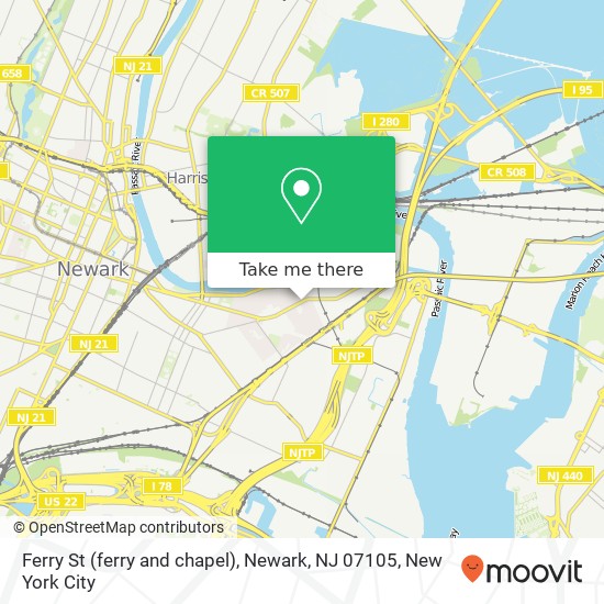 Ferry St (ferry and chapel), Newark, NJ 07105 map