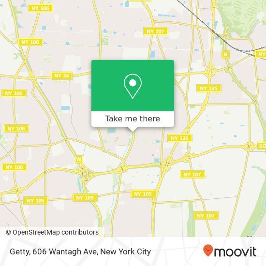 Mapa de Getty, 606 Wantagh Ave