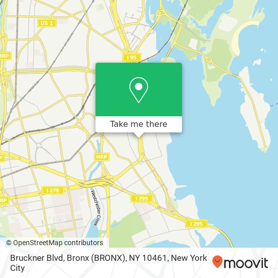 Mapa de Bruckner Blvd, Bronx (BRONX), NY 10461