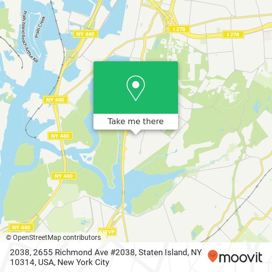 Mapa de 2038, 2655 Richmond Ave #2038, Staten Island, NY 10314, USA