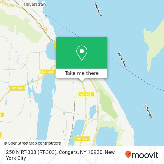 Mapa de 250 N RT-303 (RT-303), Congers, NY 10920