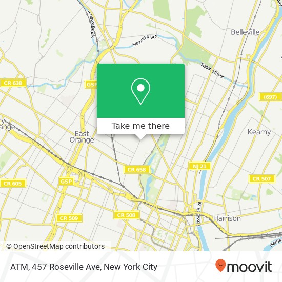 ATM, 457 Roseville Ave map