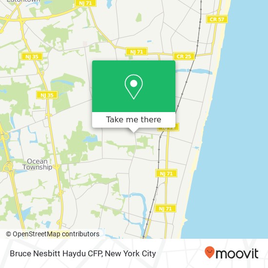 Mapa de Bruce Nesbitt Haydu CFP, 212 Monmouth Rd