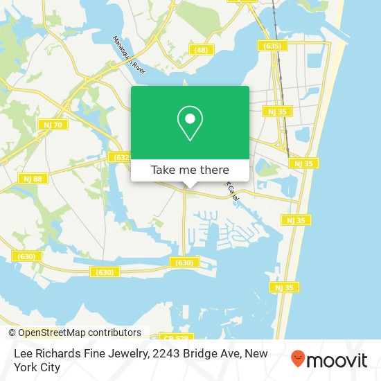 Mapa de Lee Richards Fine Jewelry, 2243 Bridge Ave