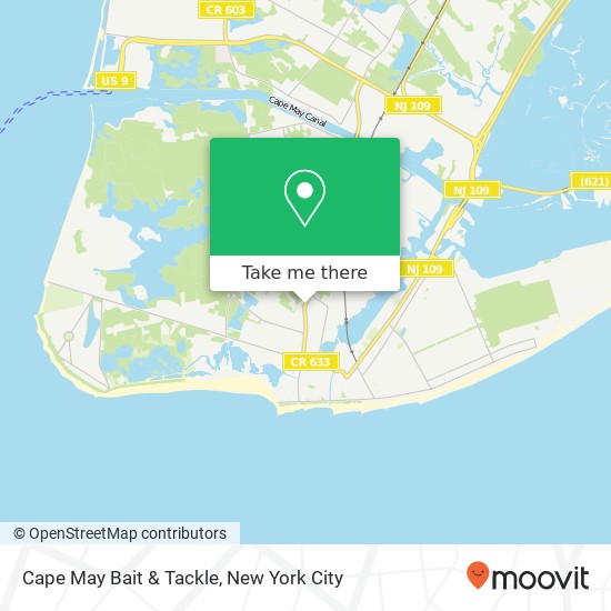 Mapa de Cape May Bait & Tackle, 719 Broadway